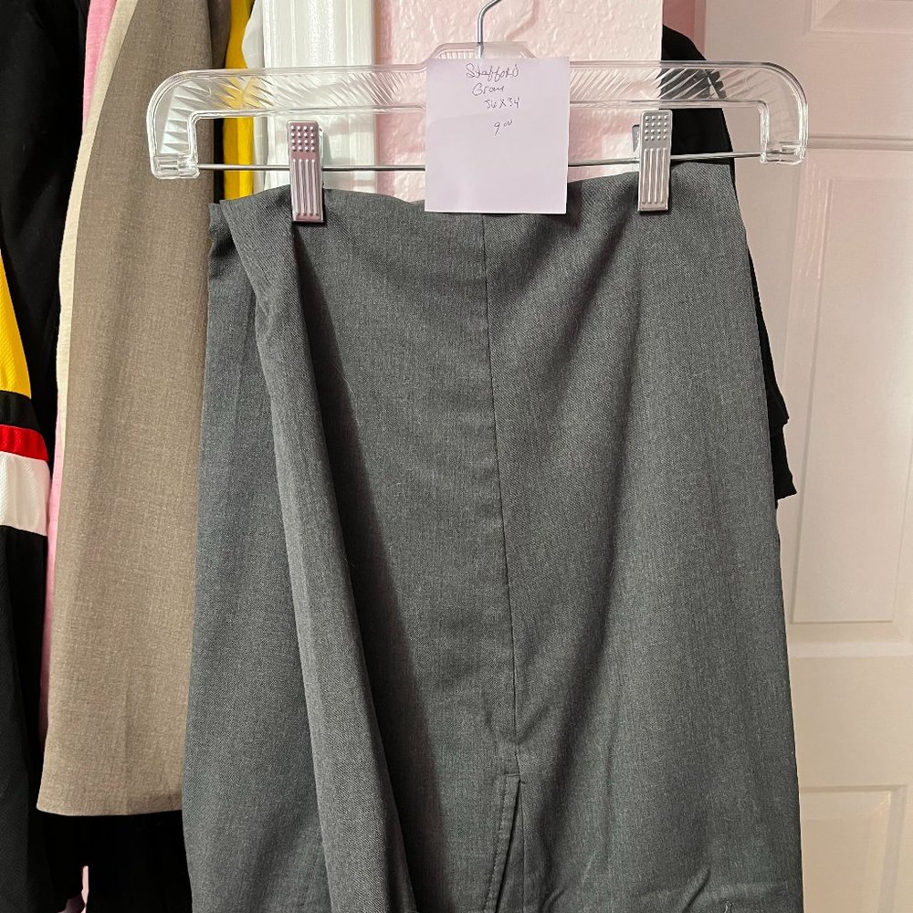 Men's Gray Stafford Slacks